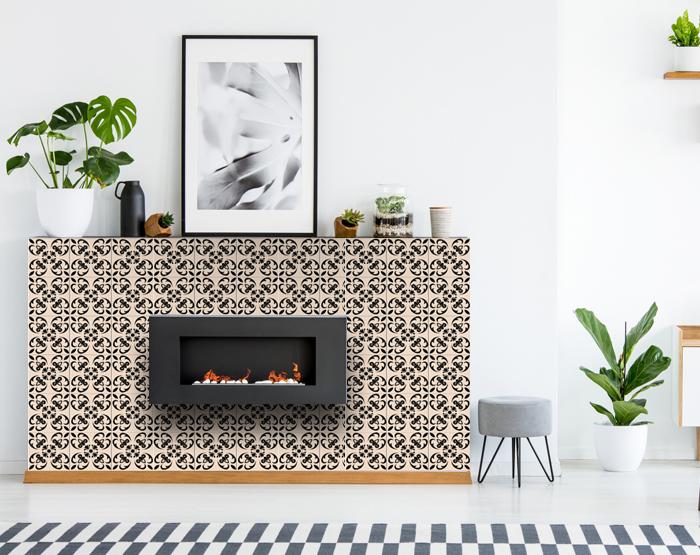 4" X 4" Mini Orchid Peel And Stick Removable Tiles
