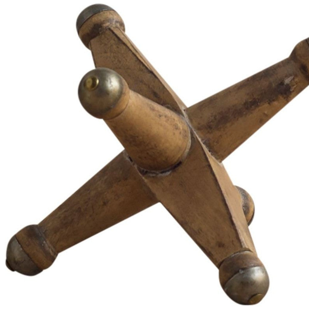 Petite Brown Wooden Jack Sculpture