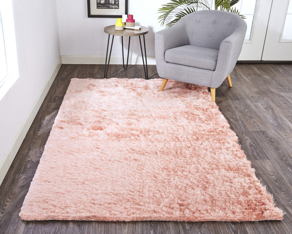 2' X 3' Black Shag Tufted Handmade Area Rug