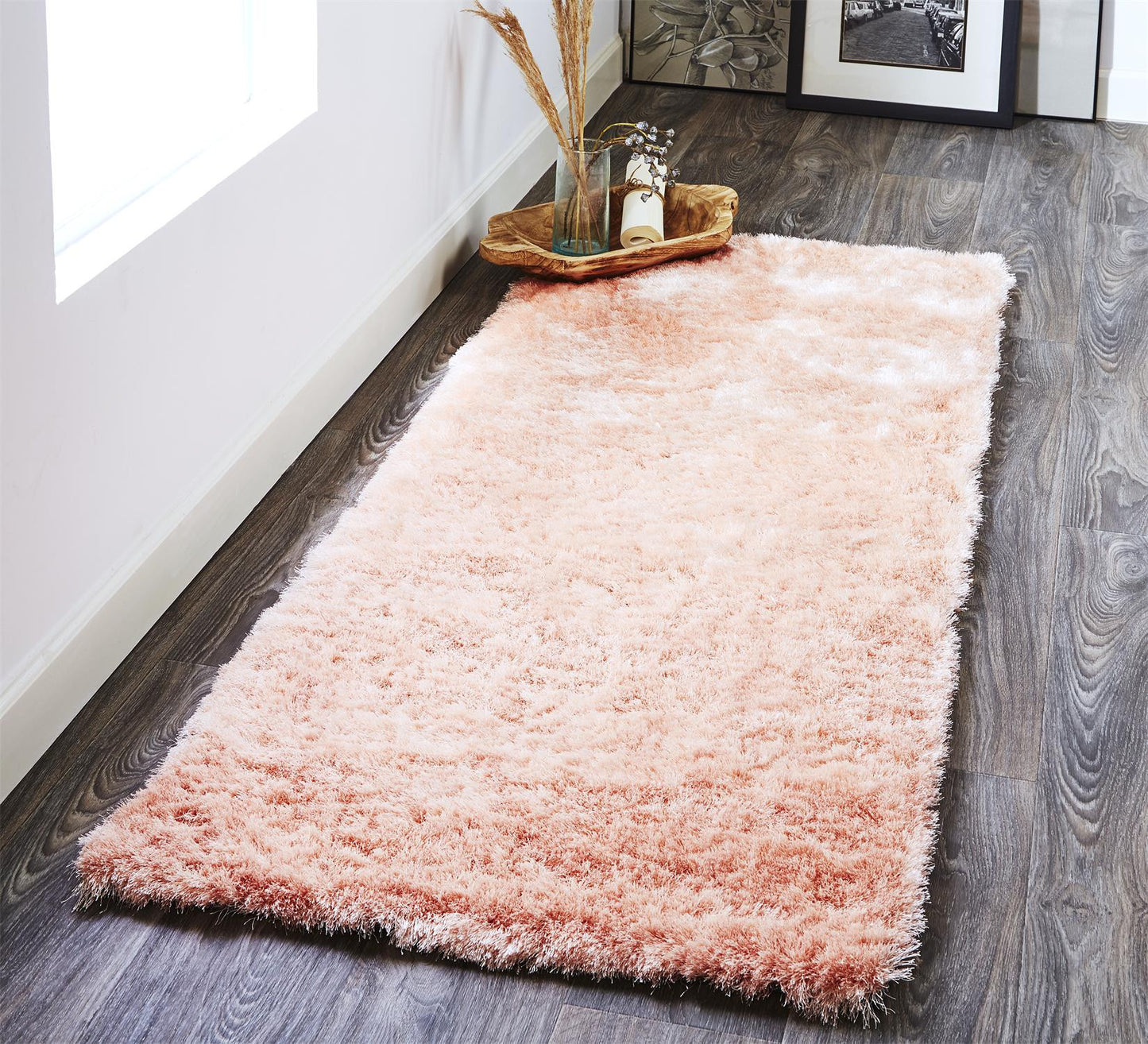 2' X 3' Black Shag Tufted Handmade Area Rug