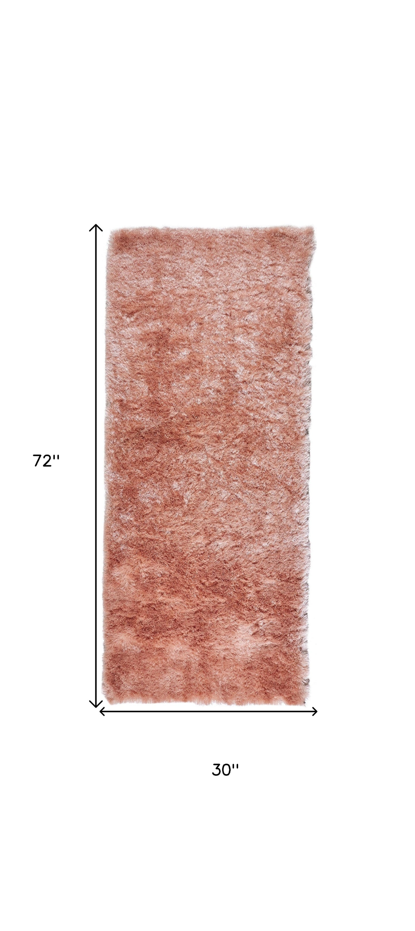 2' X 3' Black Shag Tufted Handmade Area Rug