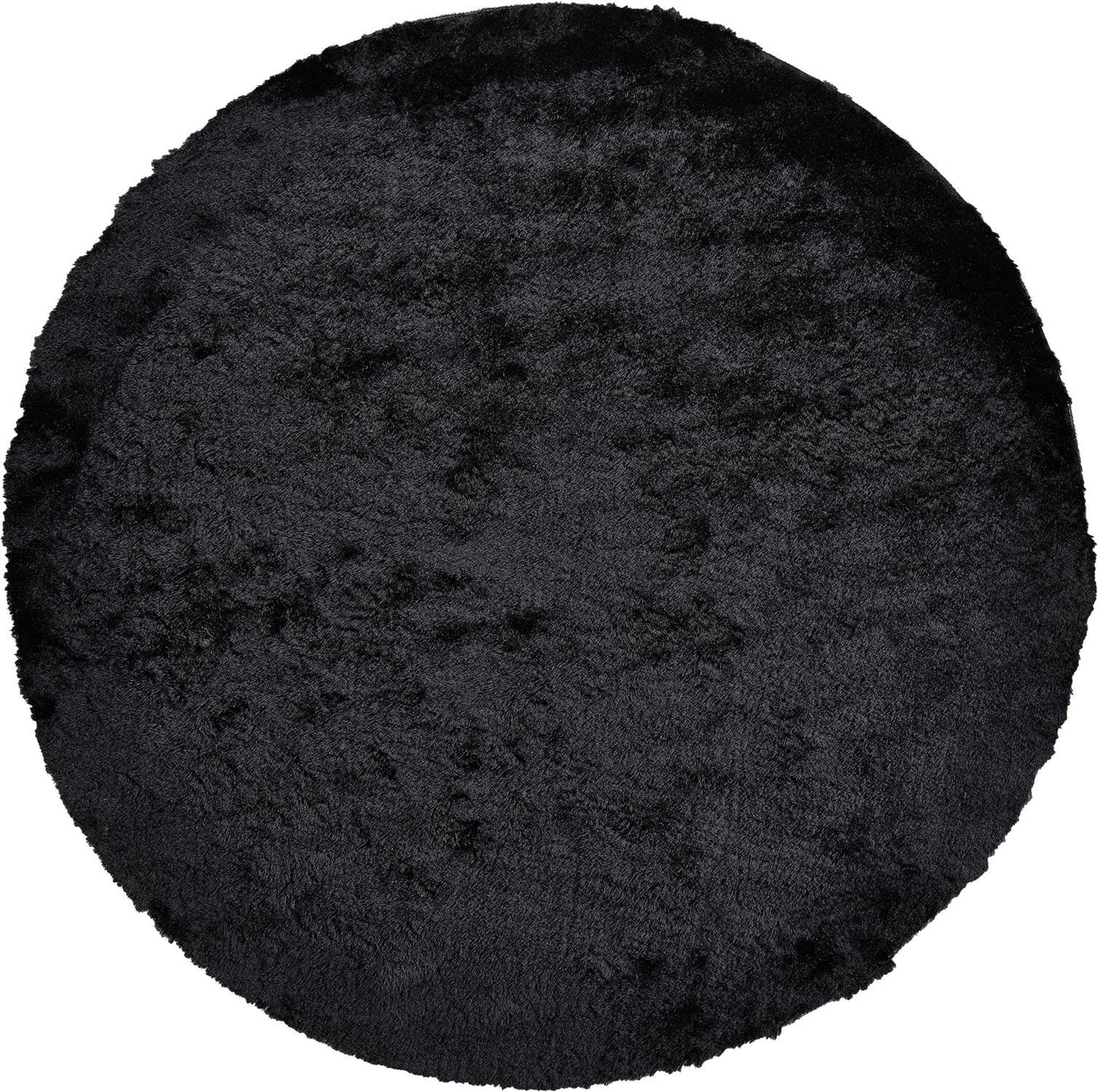 2' X 3' Black Shag Tufted Handmade Area Rug