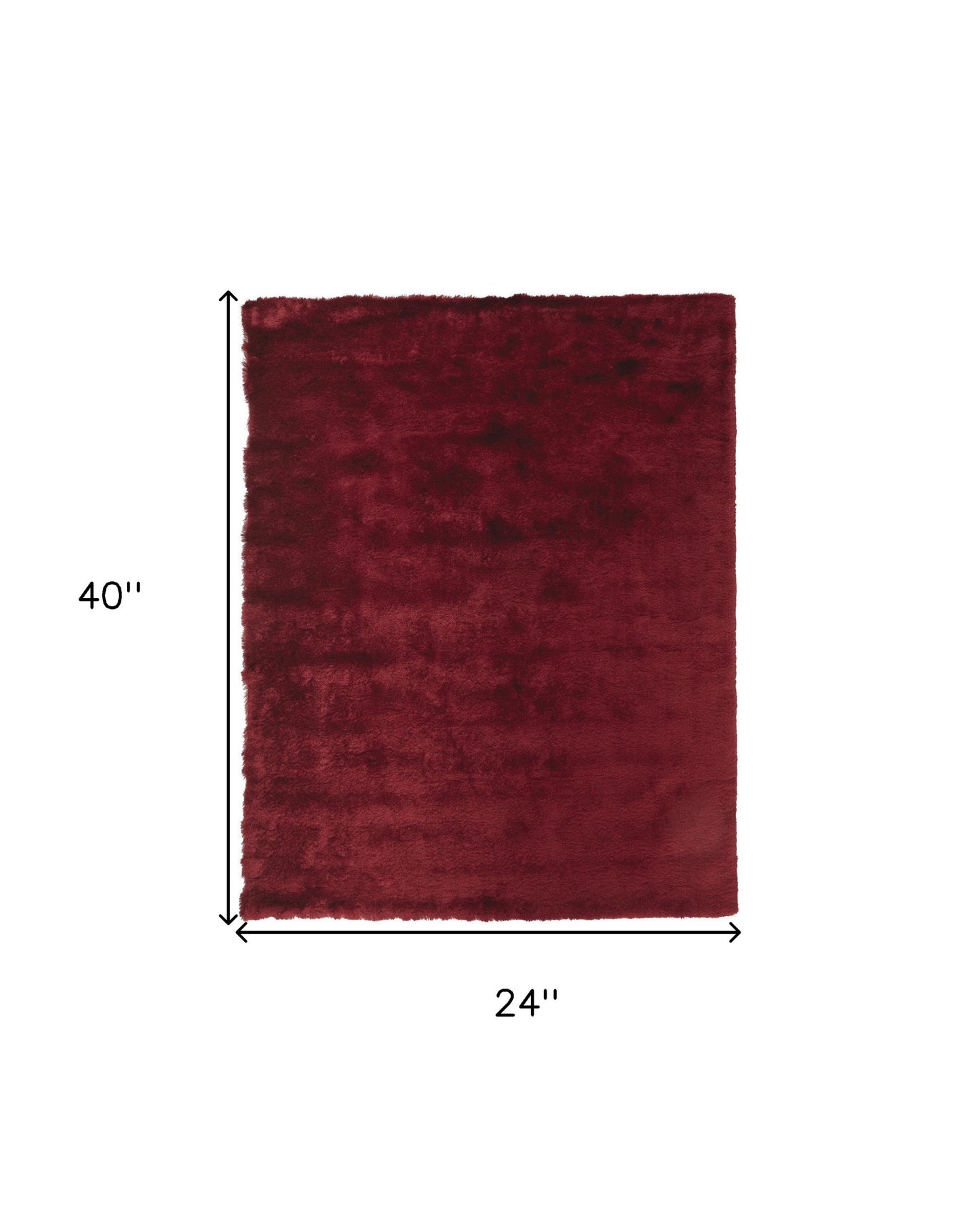 2' X 3' Black Shag Tufted Handmade Area Rug