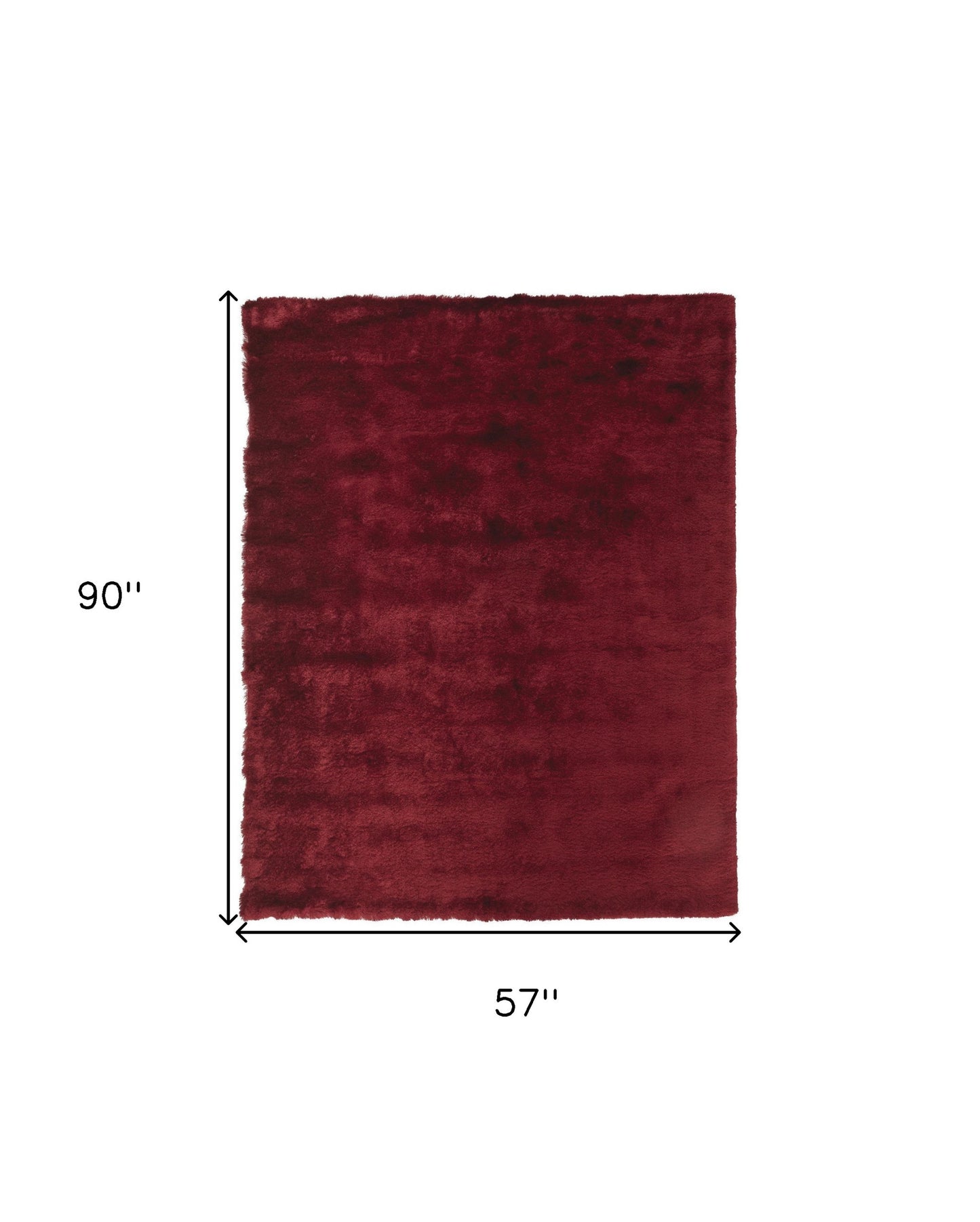 2' X 3' Black Shag Tufted Handmade Area Rug
