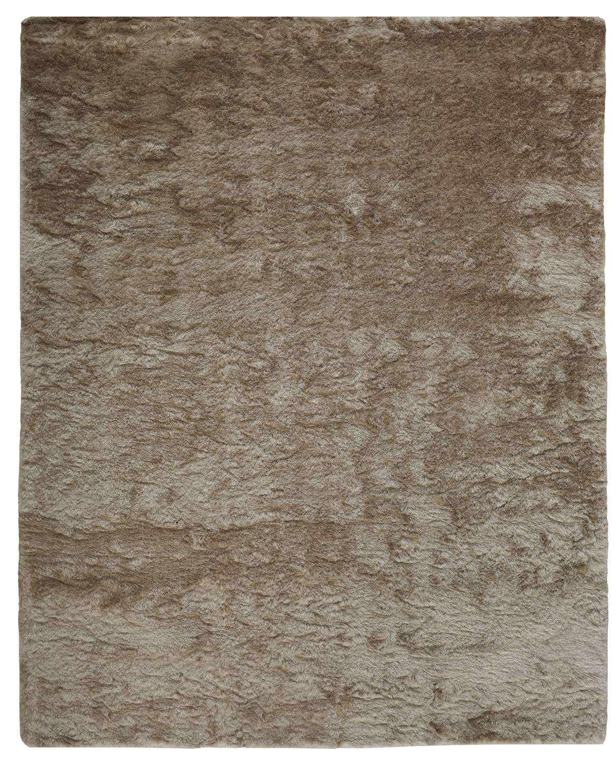 2' X 3' Black Shag Tufted Handmade Area Rug
