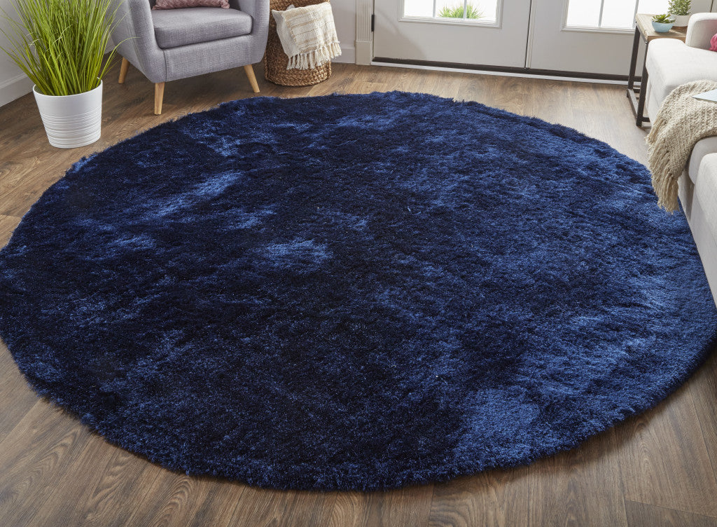2' X 3' Black Shag Tufted Handmade Area Rug