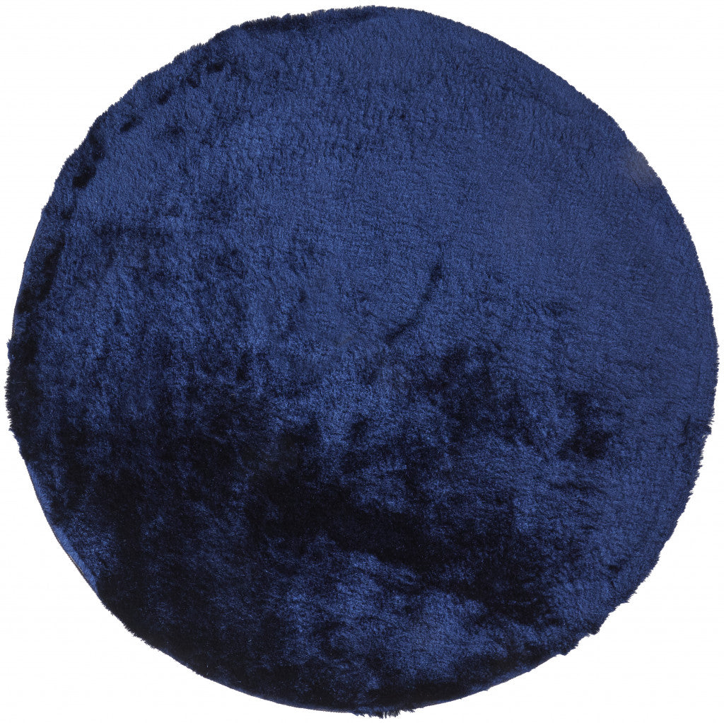 2' X 3' Black Shag Tufted Handmade Area Rug