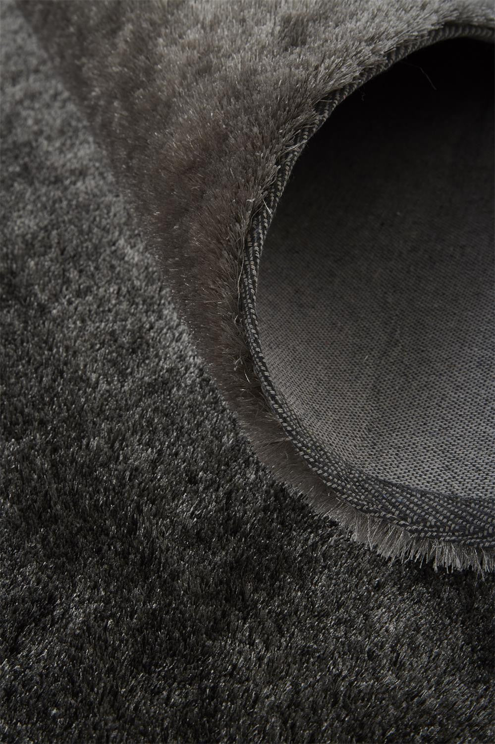 2' X 3' Black Shag Tufted Handmade Area Rug