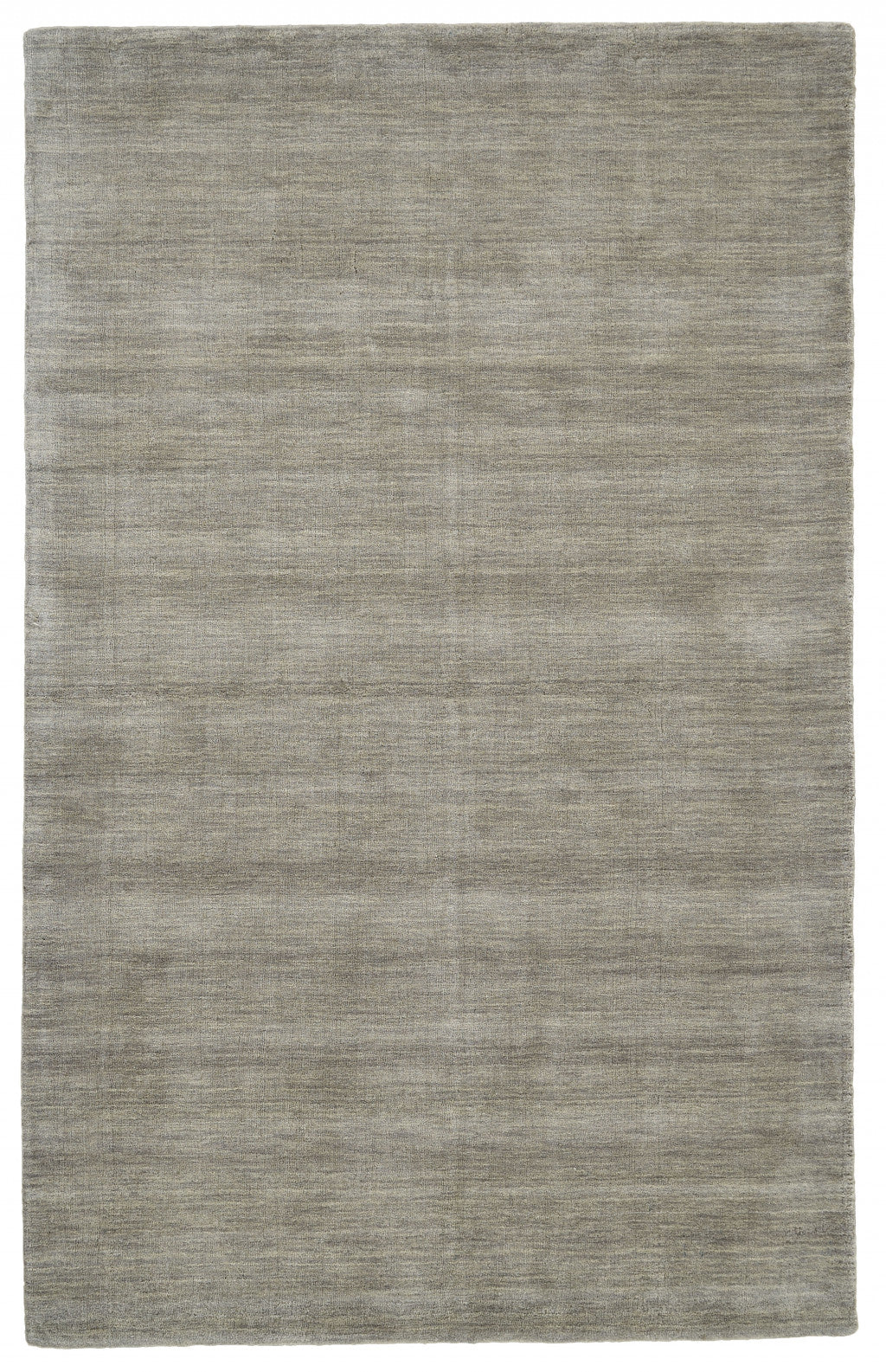 8' X 11' Blue Wool Hand Woven Stain Resistant Area Rug