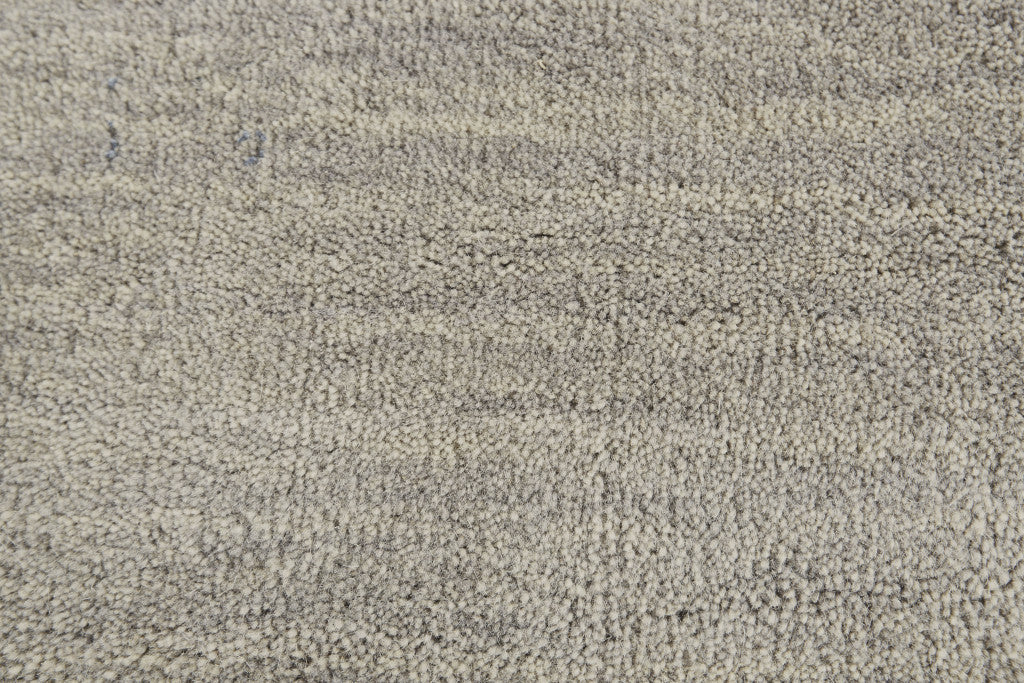 8' X 11' Blue Wool Hand Woven Stain Resistant Area Rug