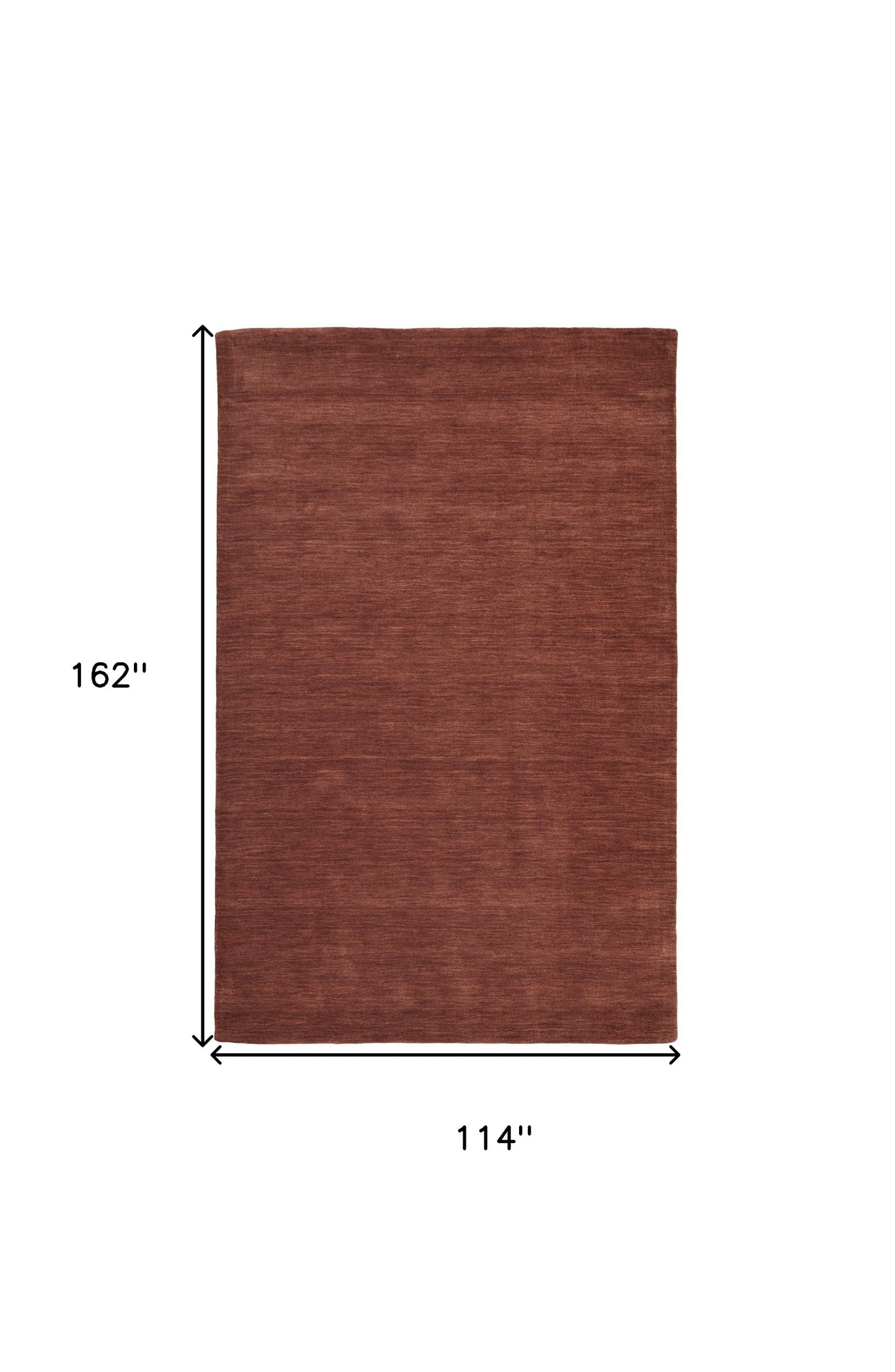 8' X 11' Blue Wool Hand Woven Stain Resistant Area Rug