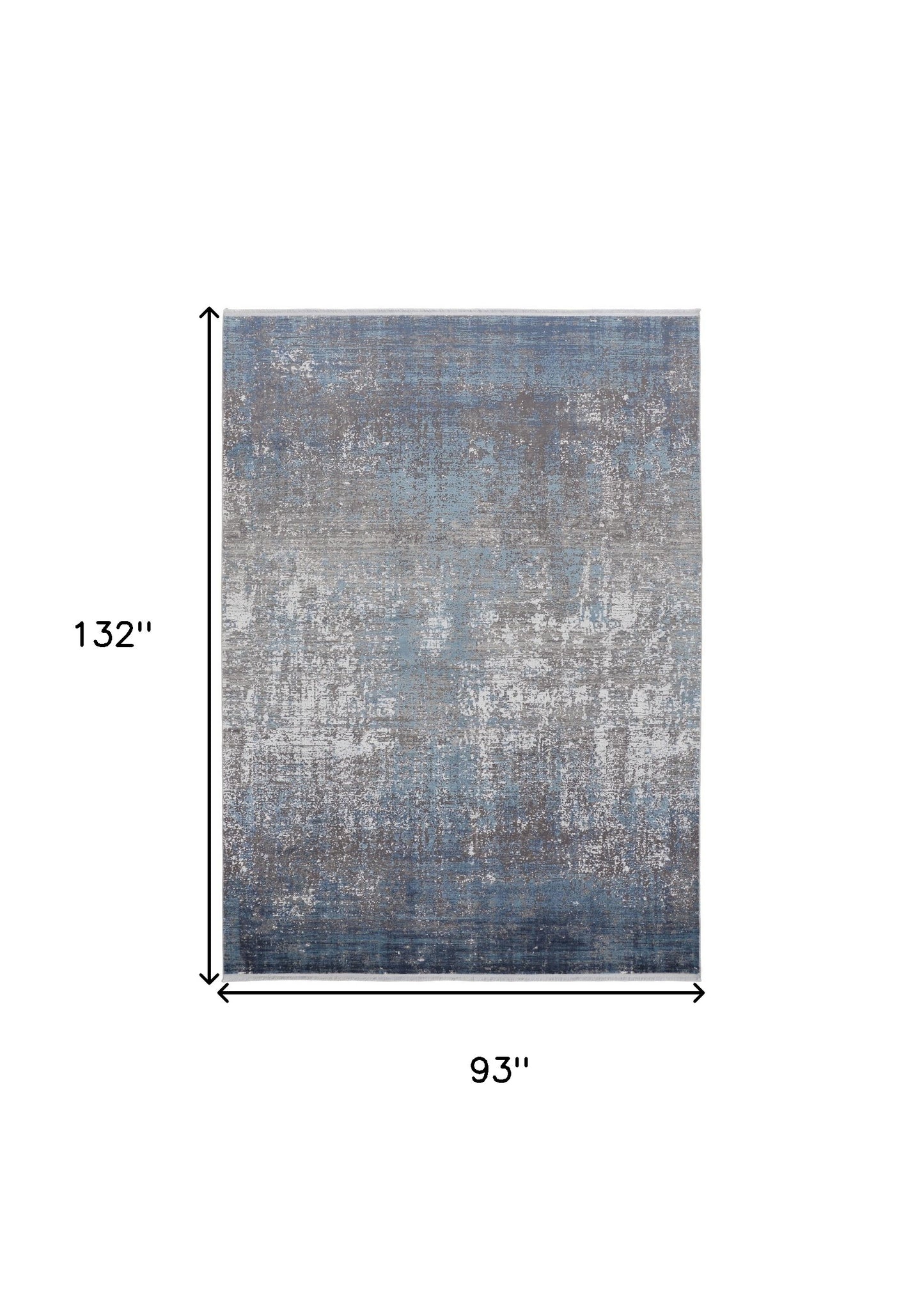3' X 5' Taupe Ivory And Gold Abstract Power Loom Distressed Area Rug With Fringe
