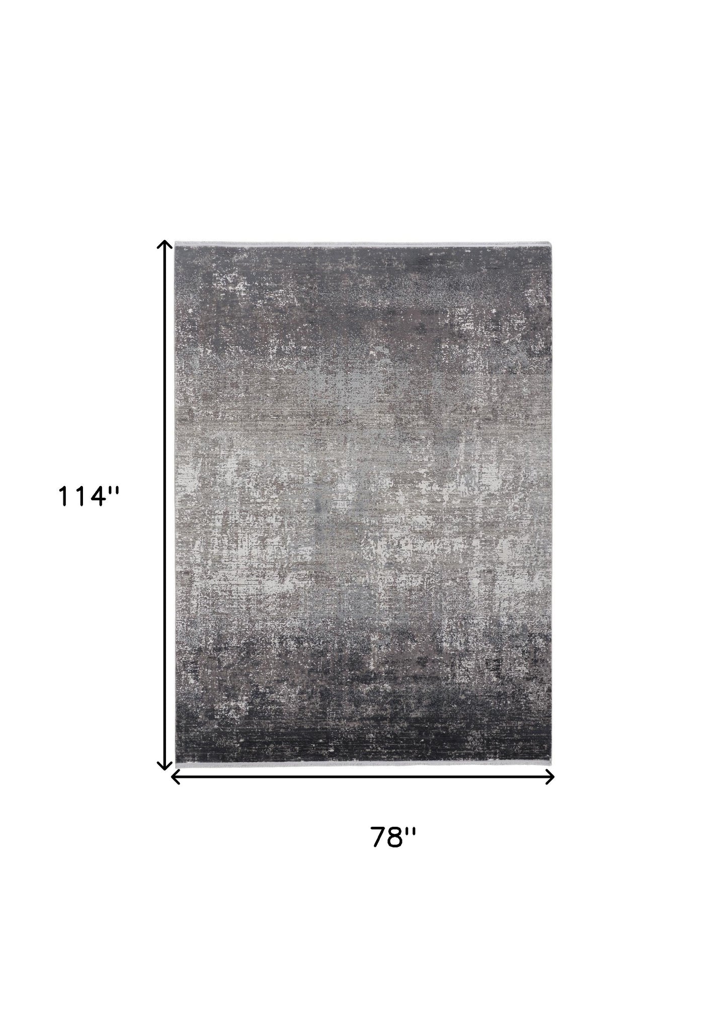 3' X 5' Taupe Ivory And Gold Abstract Power Loom Distressed Area Rug With Fringe
