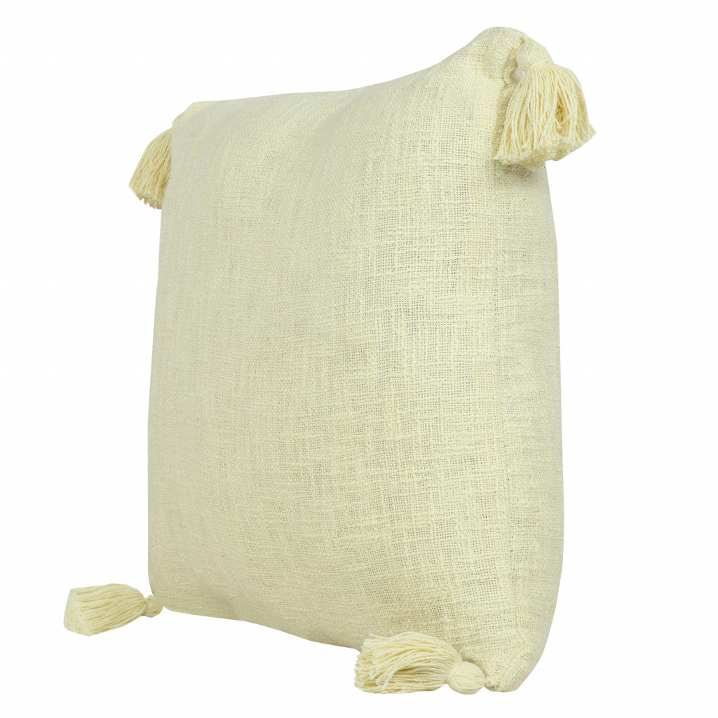 14" X 36" Jet Black 100% Cotton Zippered Pillow
