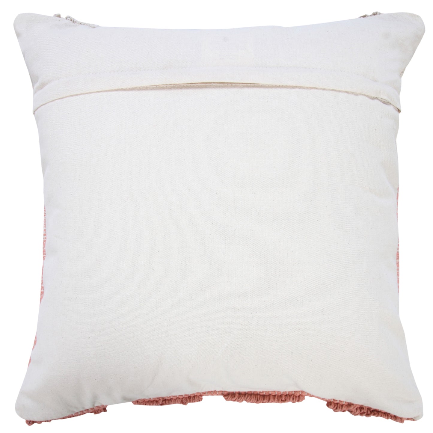 14" X 36" Heathered Gray And Off-White 100% Cotton Geometric Zippered Pillow