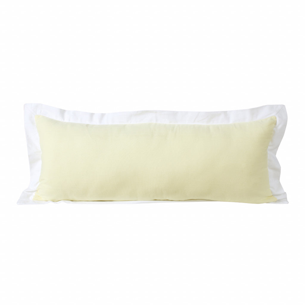 20" X 20" White And Black 100% Cotton Geometric Zippered Pillow