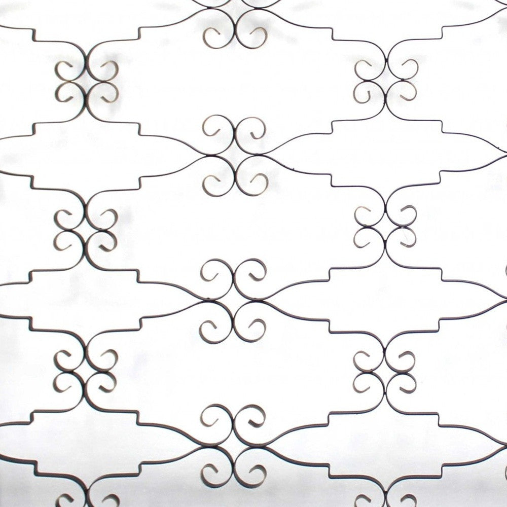 63" X 43" X 1" Black Wooden Framed Metal - Wall Decor