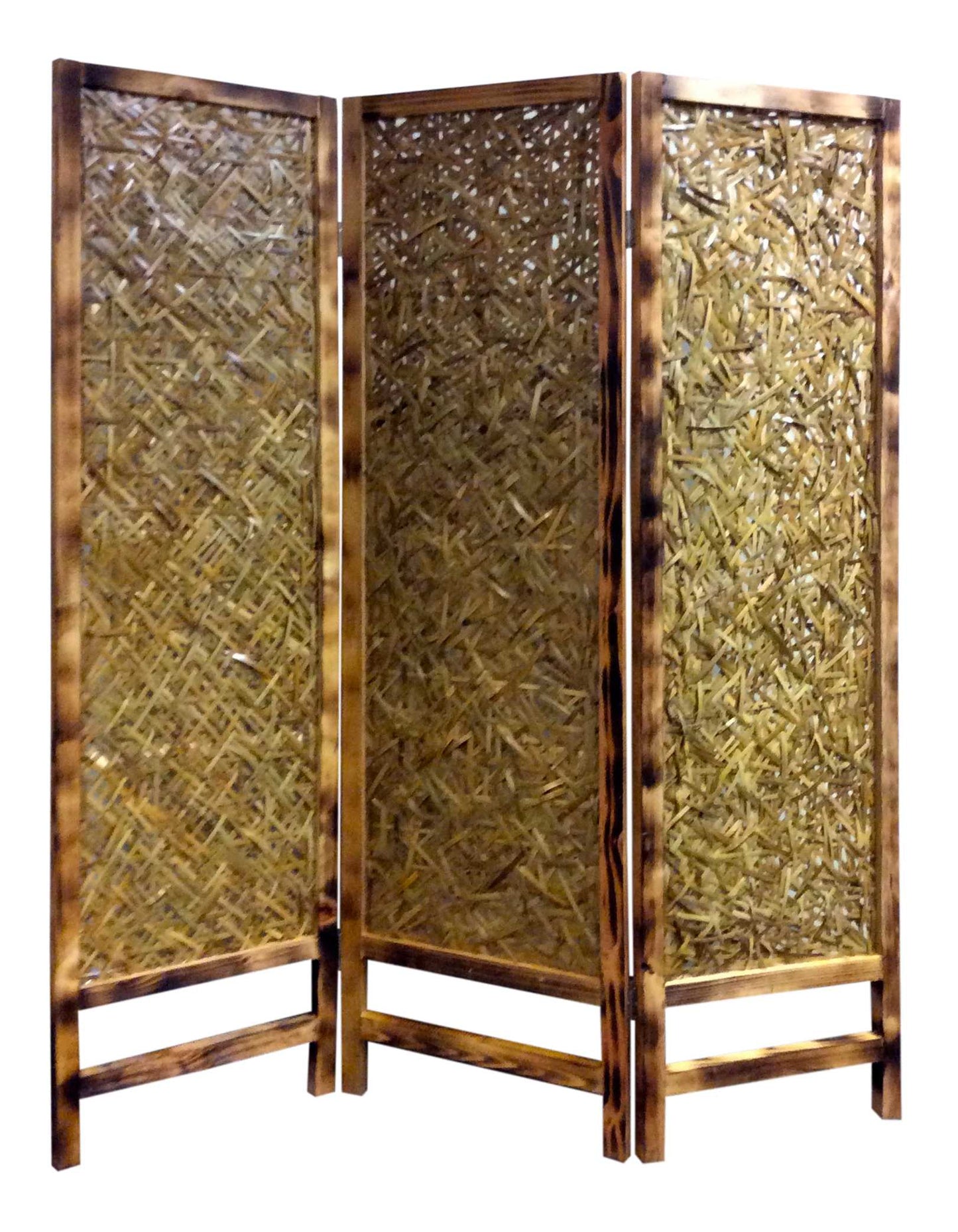 1 x 60 x 69 Natural Wood Screen