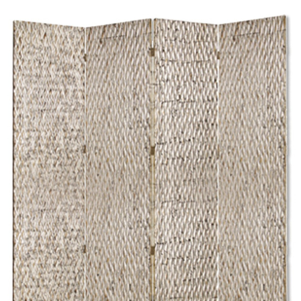 84" X 84" Silver Wood Screen