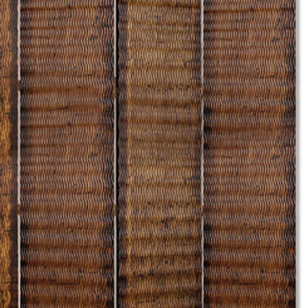 84" X 84" Brown Wood Screen