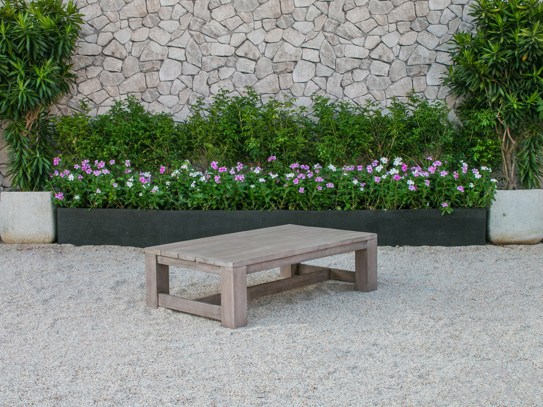 30" Aluminum Wood And Rattan Sectional Sofa Set