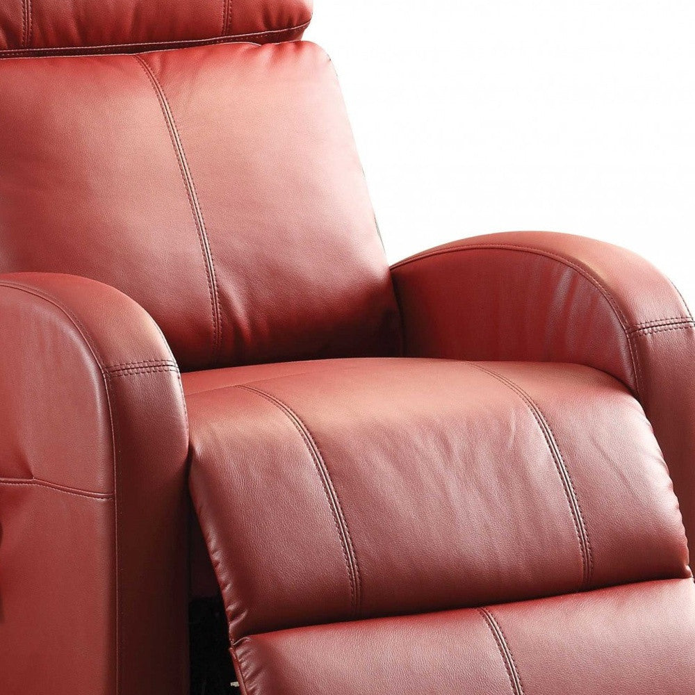28" X 37" X 40" Dark Gray Pu Recliner With Power Lift