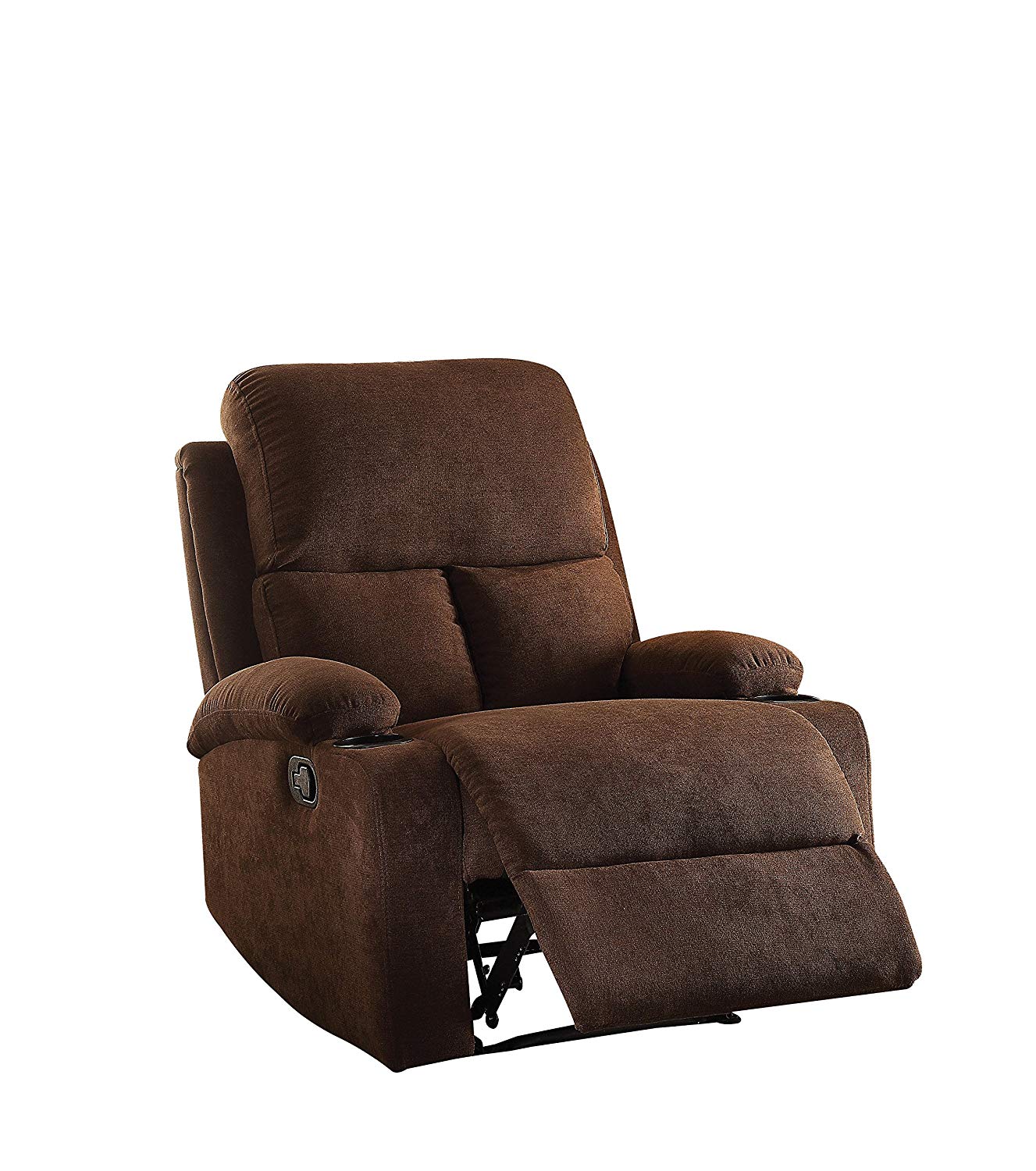 32" X 37" X 39" Blue Linen Fabric Recliner