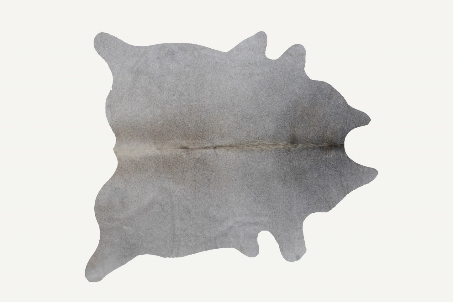72" X 84" Natural And Light Gray Cowhide Area Rug