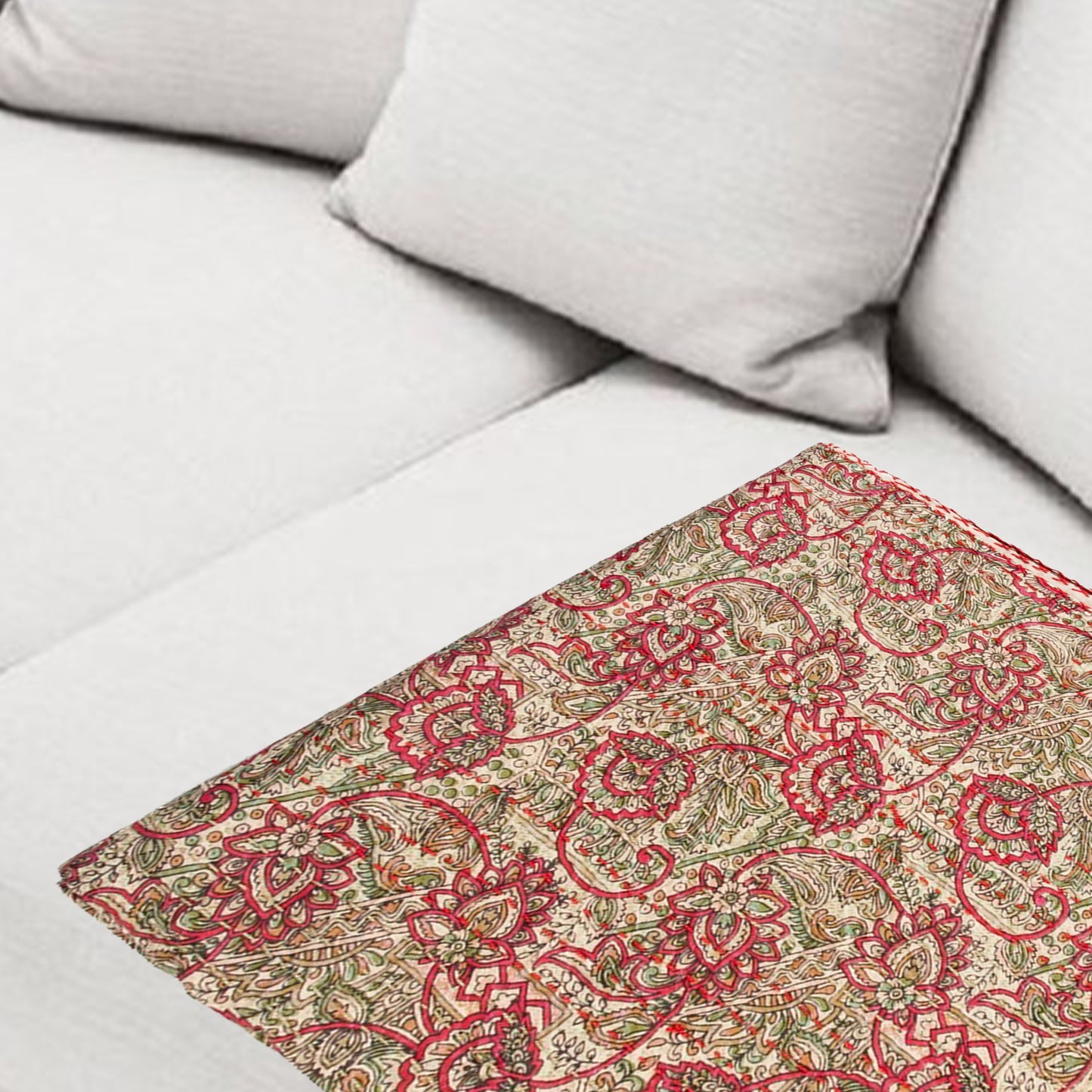 50" X 70" Multi-Color Kantha Cotton - Throw