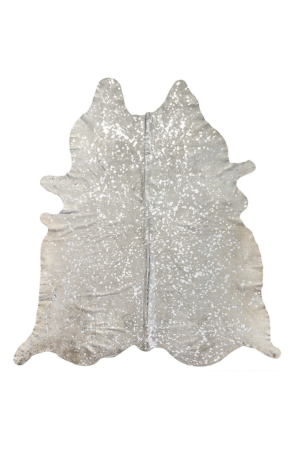 6' X 7' Natural And Gold Genuine Cowhide Area Rug