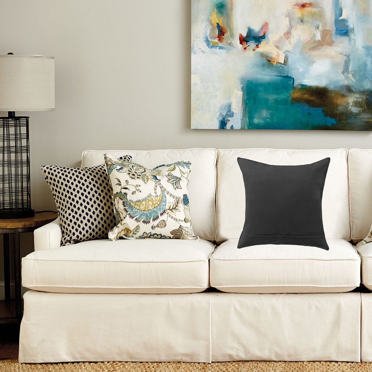 Salt And Pepper Cowhide Pillow