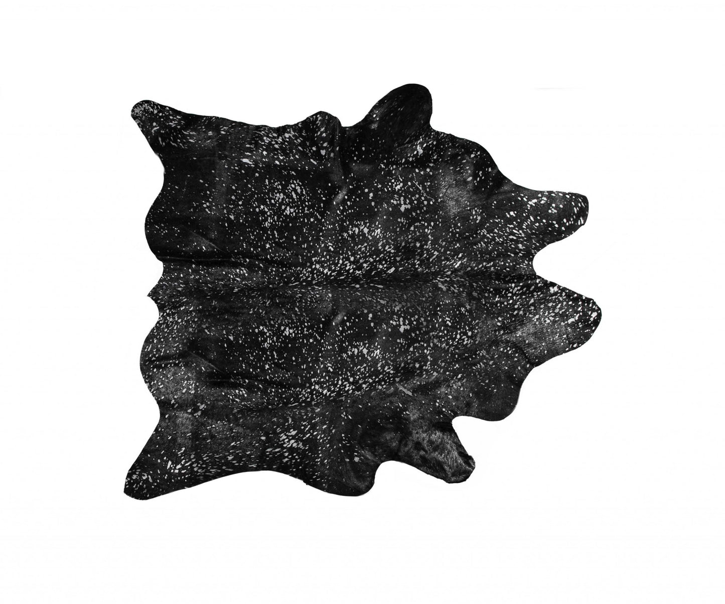 6' X 7' Natural And Gold Genuine Cowhide Area Rug