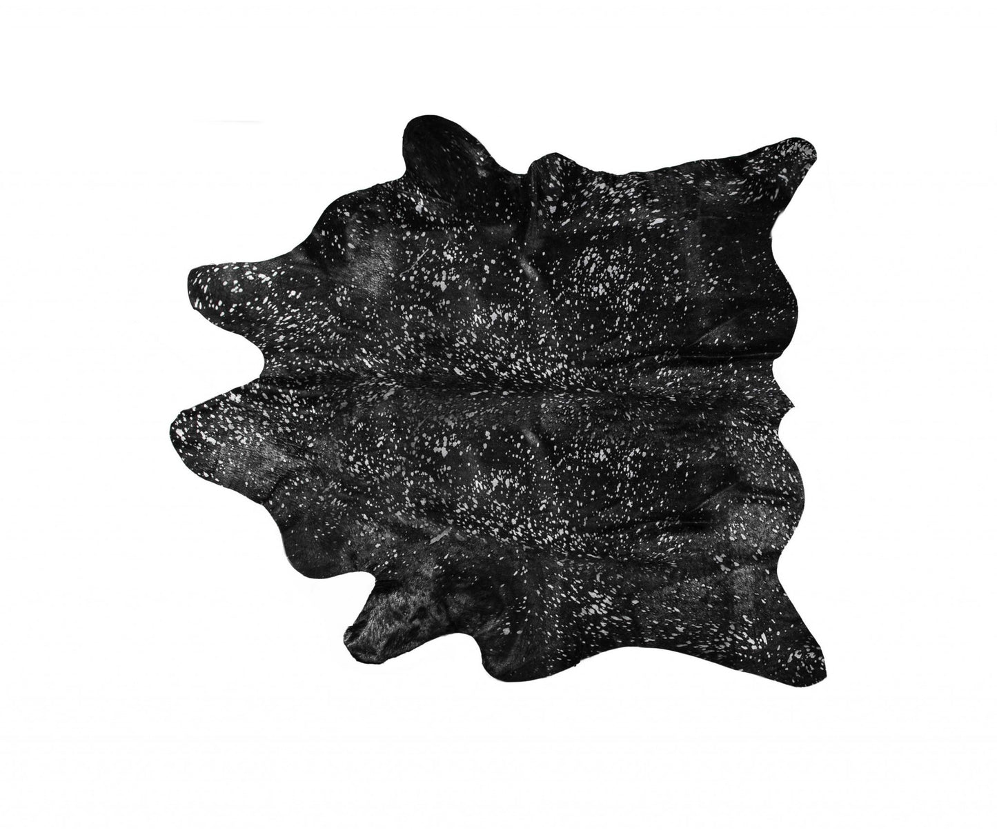 6' X 7' Natural And Gold Genuine Cowhide Area Rug