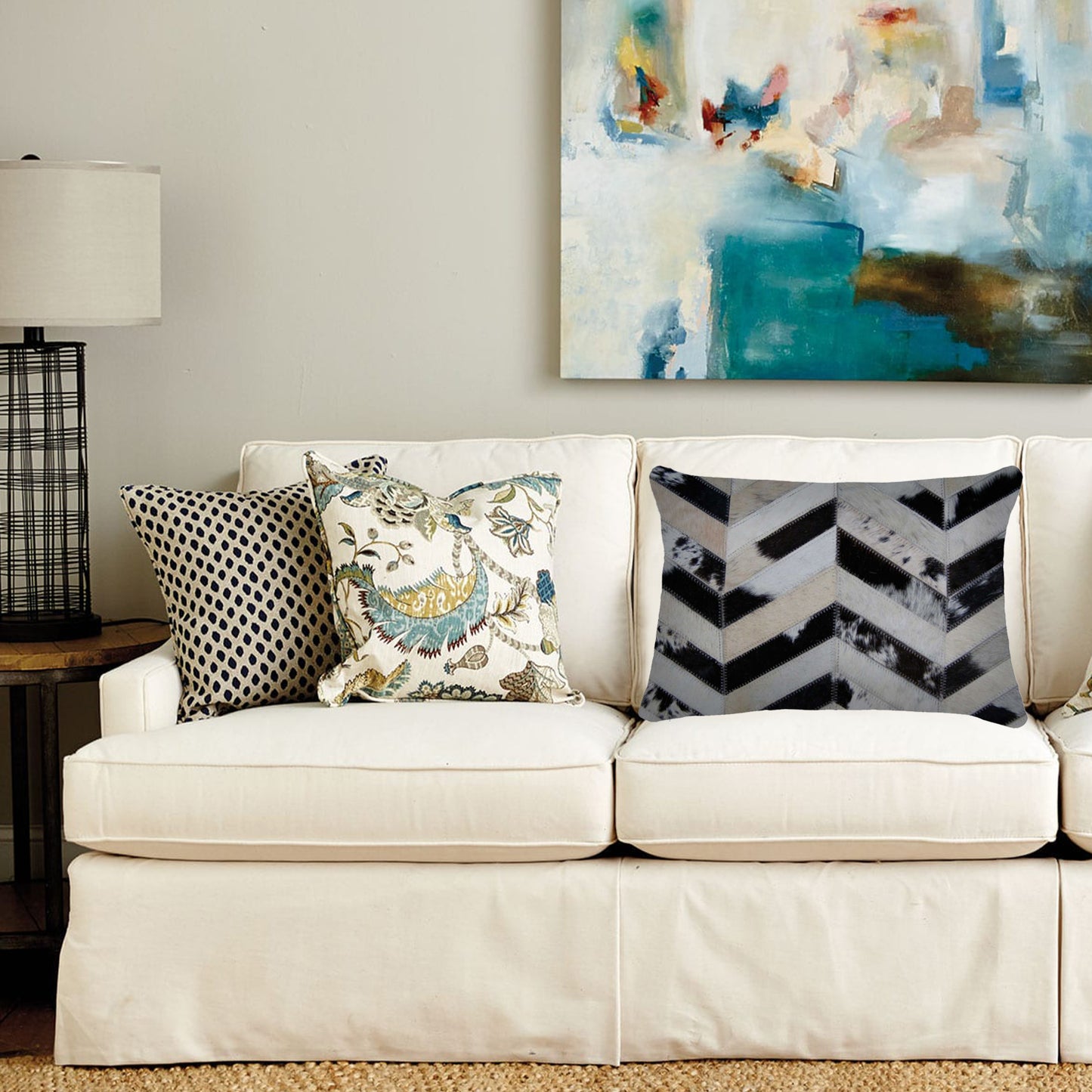 12" X 20" X 5" Tricolor Pillow