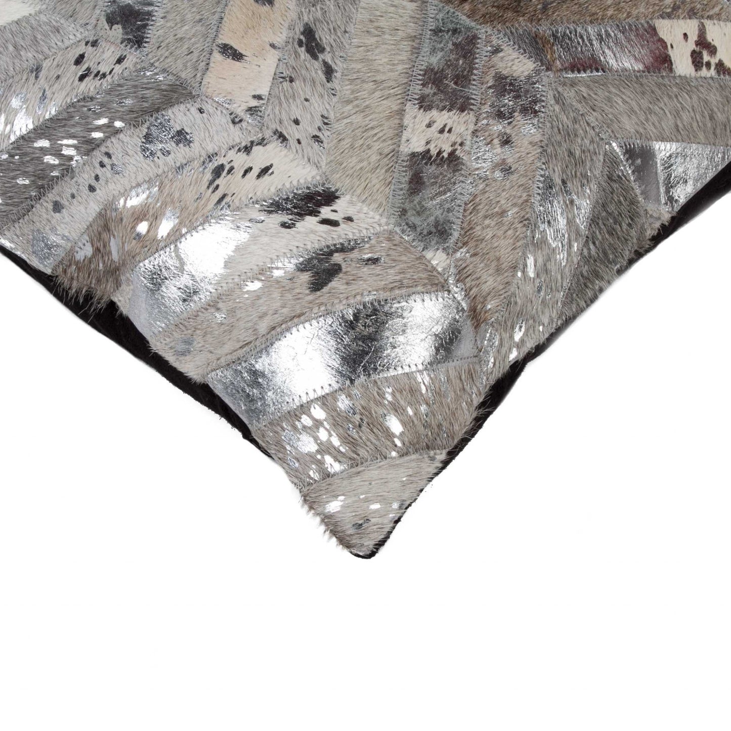 18" X 18" X 5" Silver Pillow