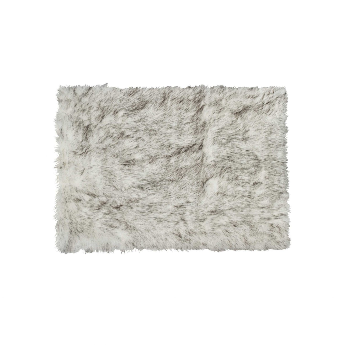 3' X 5' Ombre Gray Faux Fur
