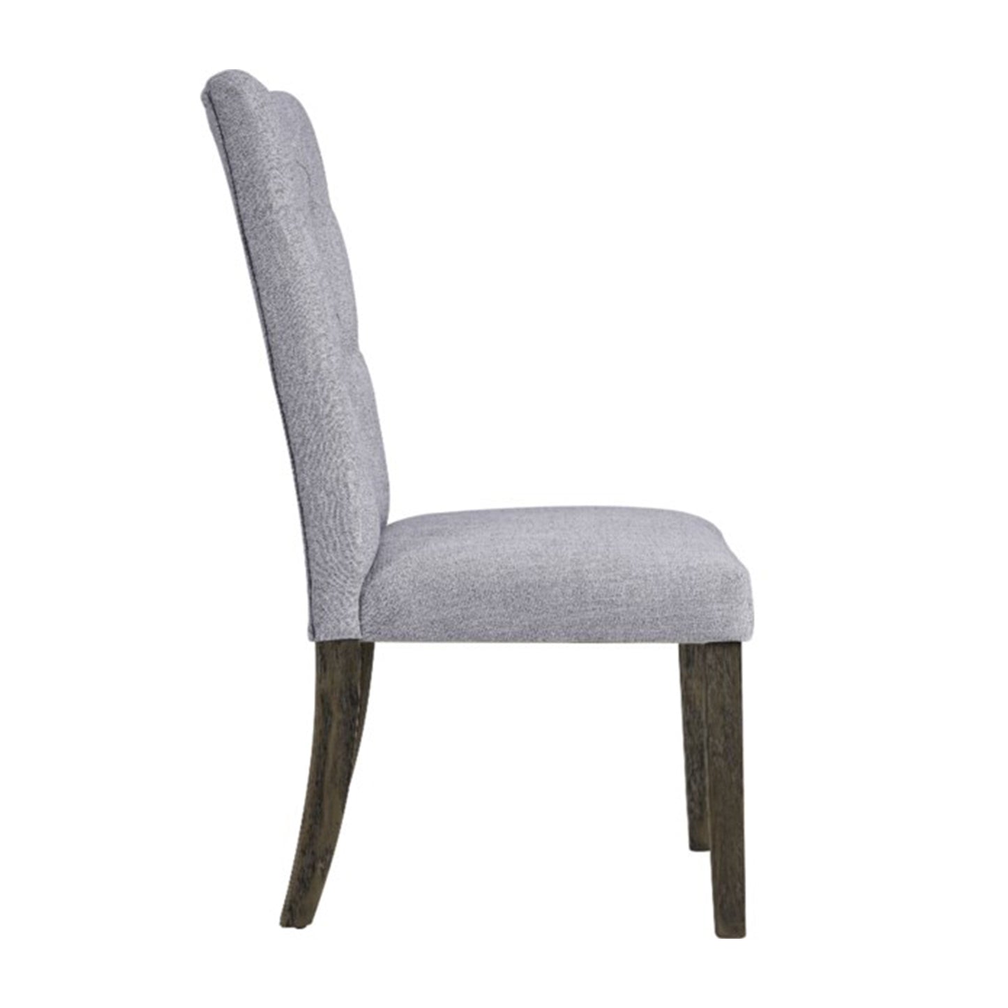 17" X 21" X 34" 2Pc Ray Oak And Sandy Gray Side Chair