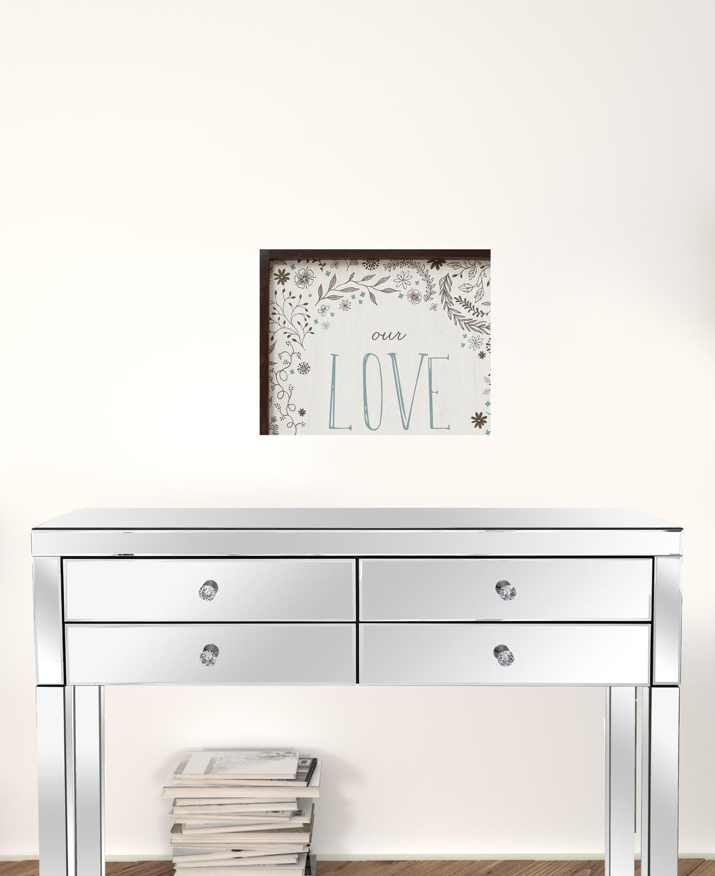 24 X 1 X 18 5Pcs Multi-Color Love Is Forever Wall Art