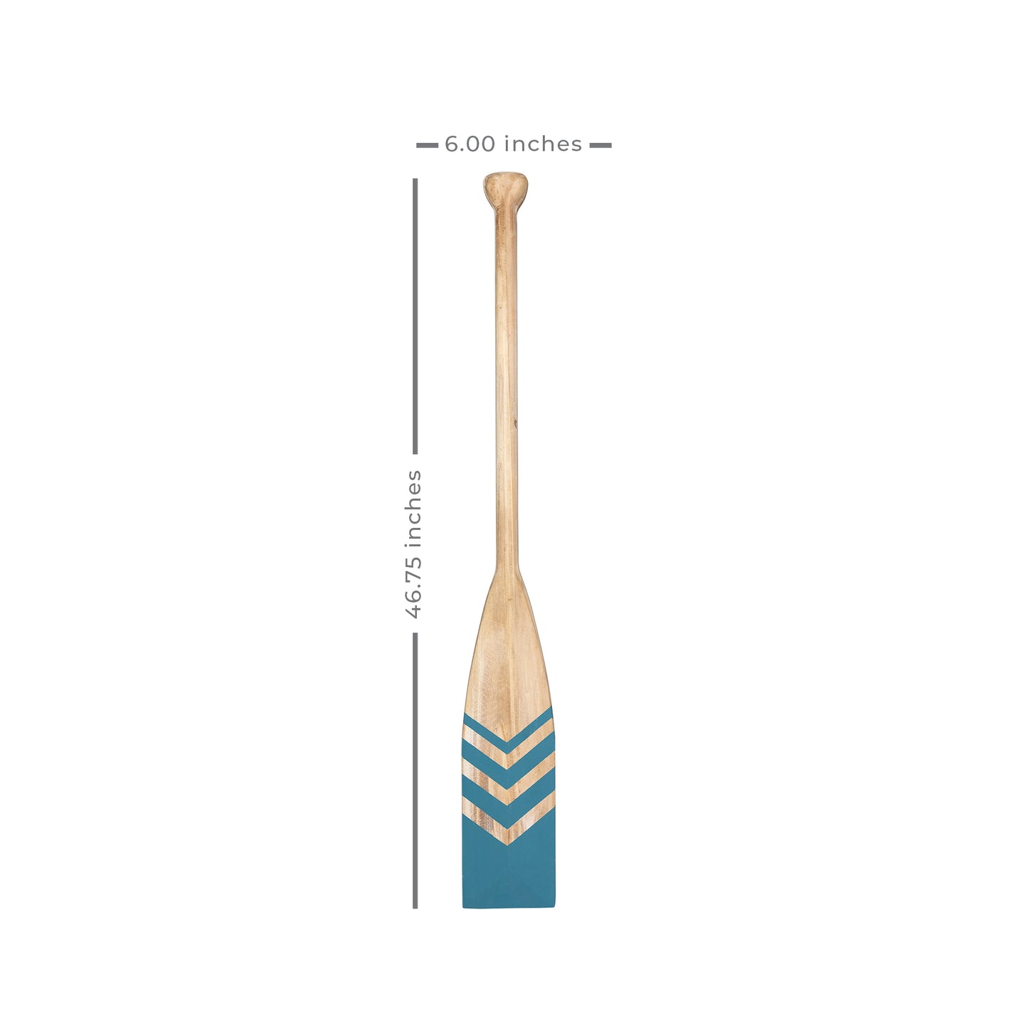 Distressed Coastal Wood Chevron Oar Wall Decor