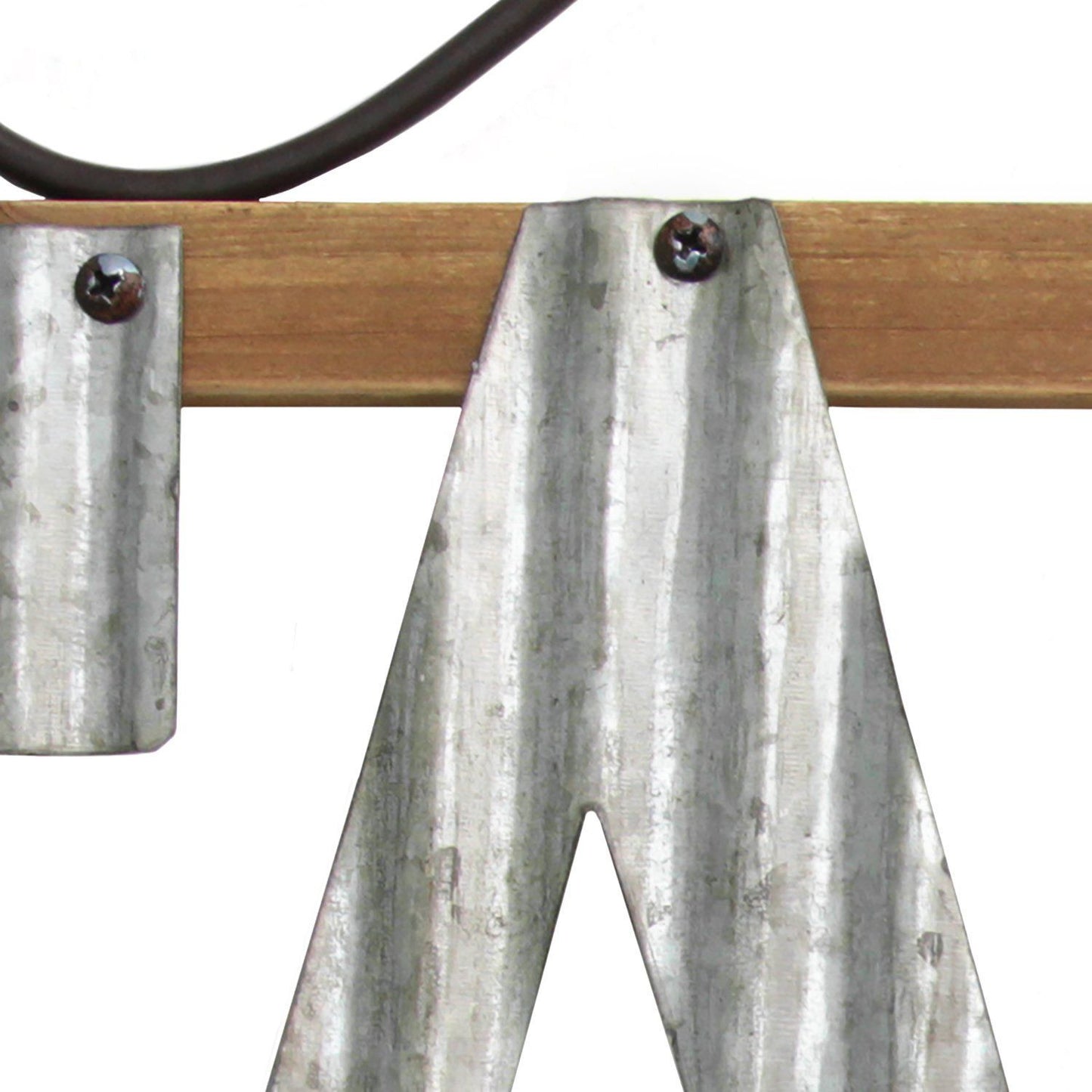 Silver Galvanized Metal Family Wall Decor