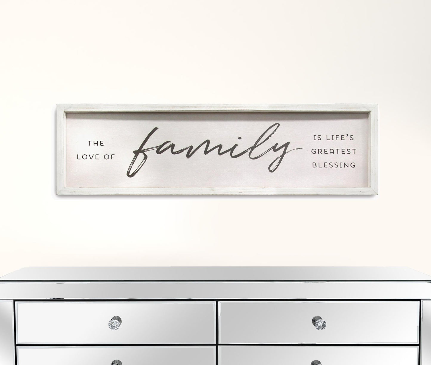 Family Is Life's Greatest Blessings Black And White Wall Art