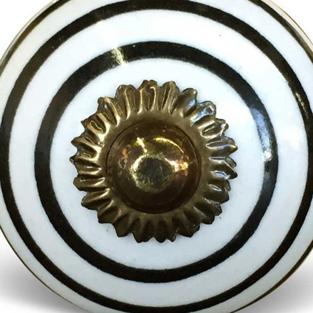 1.5" X 1.5" X 1.5" Hues Of Bronze White And Black Knobs 8 Pack