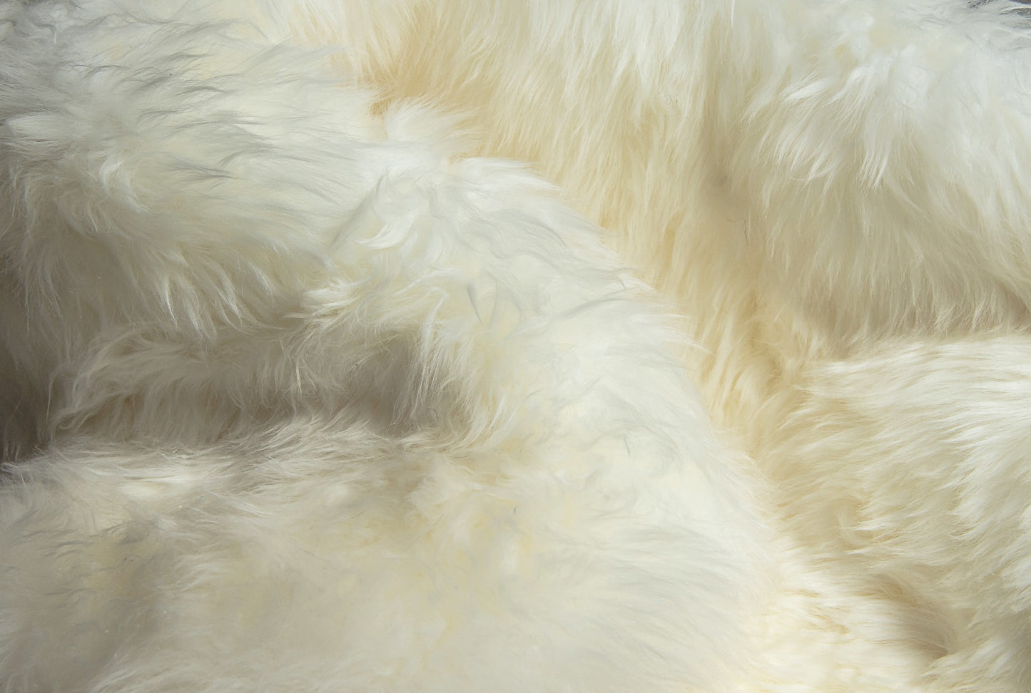 60" X 60" X 2" Off White Ciruclar Sheepskin Rug