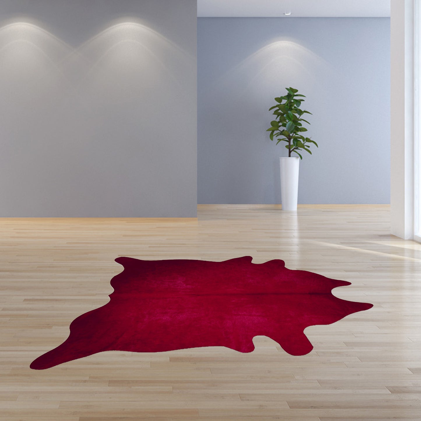 72" X 84" Brown Cowhide Rug