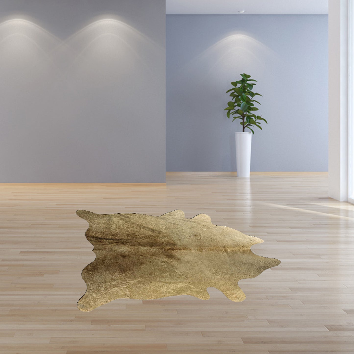 72" X 84" Brown Cowhide Rug