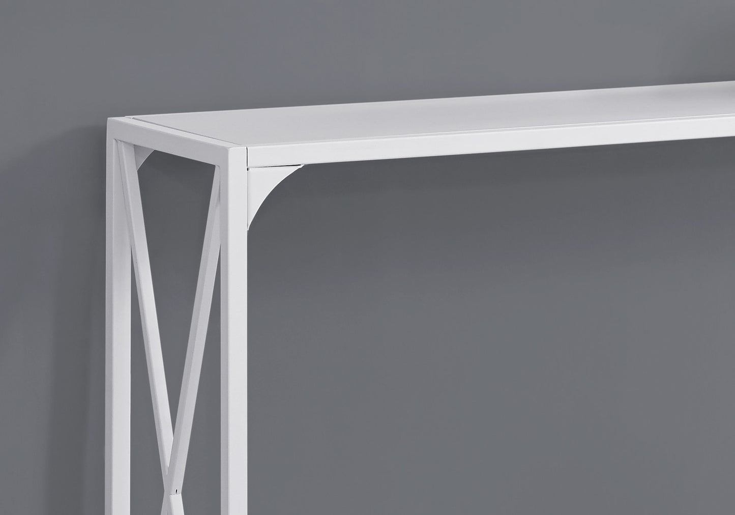 48" White Console Table With Storage