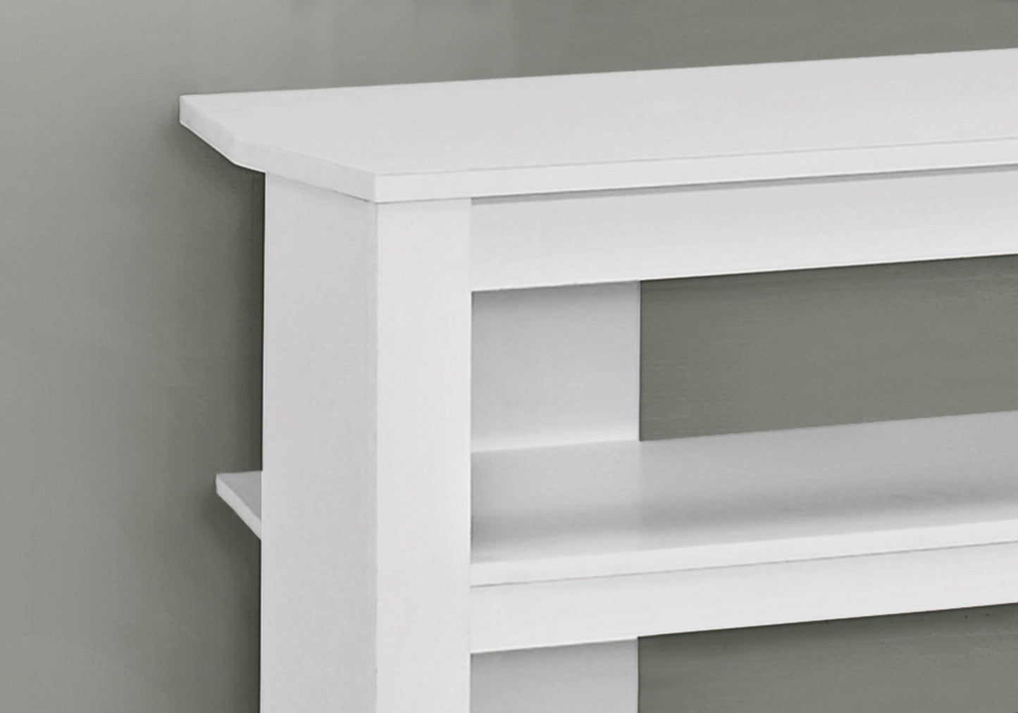 15.5" X 42" X 19.75" Grey Particle Board Laminate TV Stand