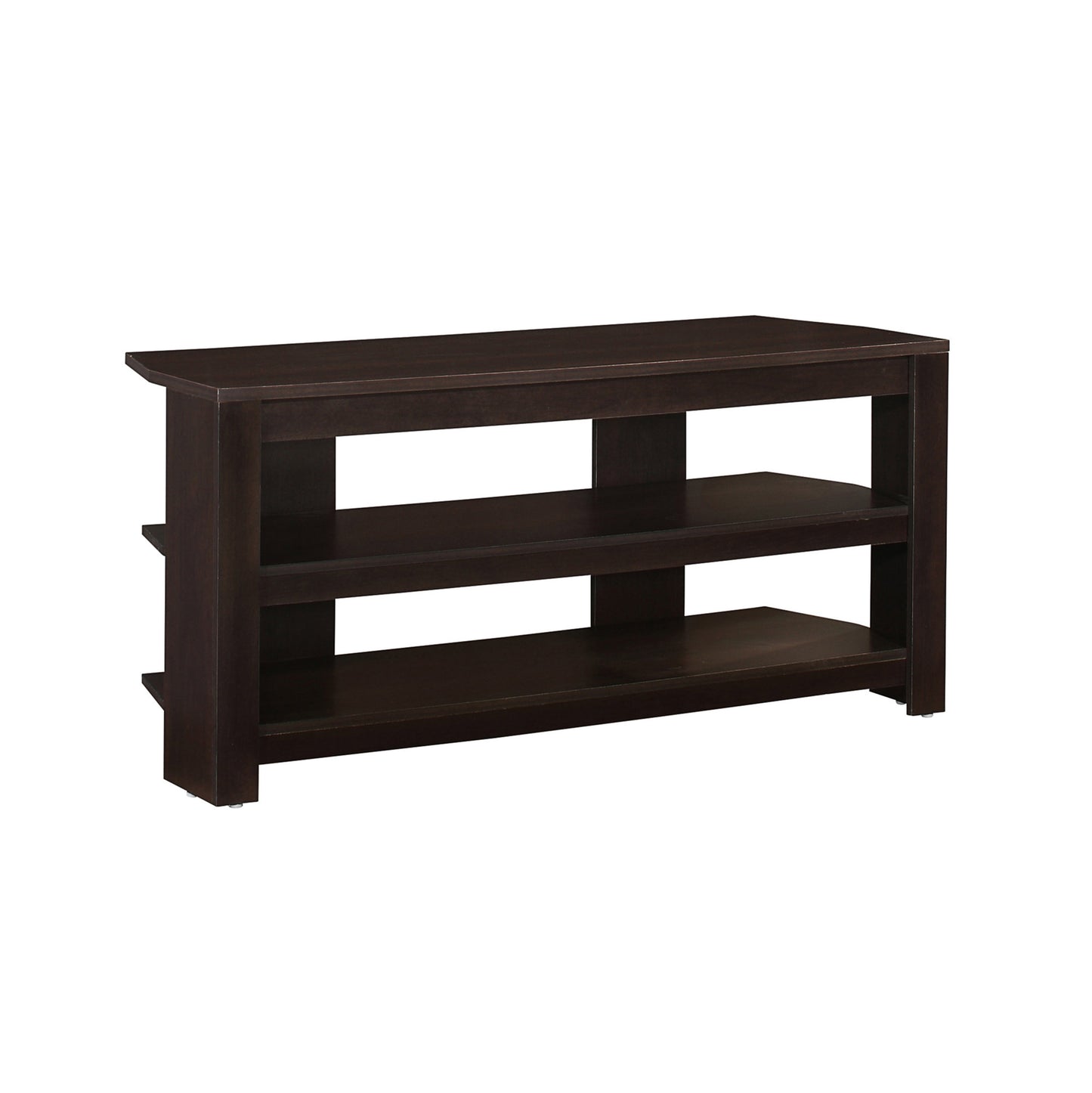 15.5" X 42" X 19.75" Grey Particle Board Laminate TV Stand