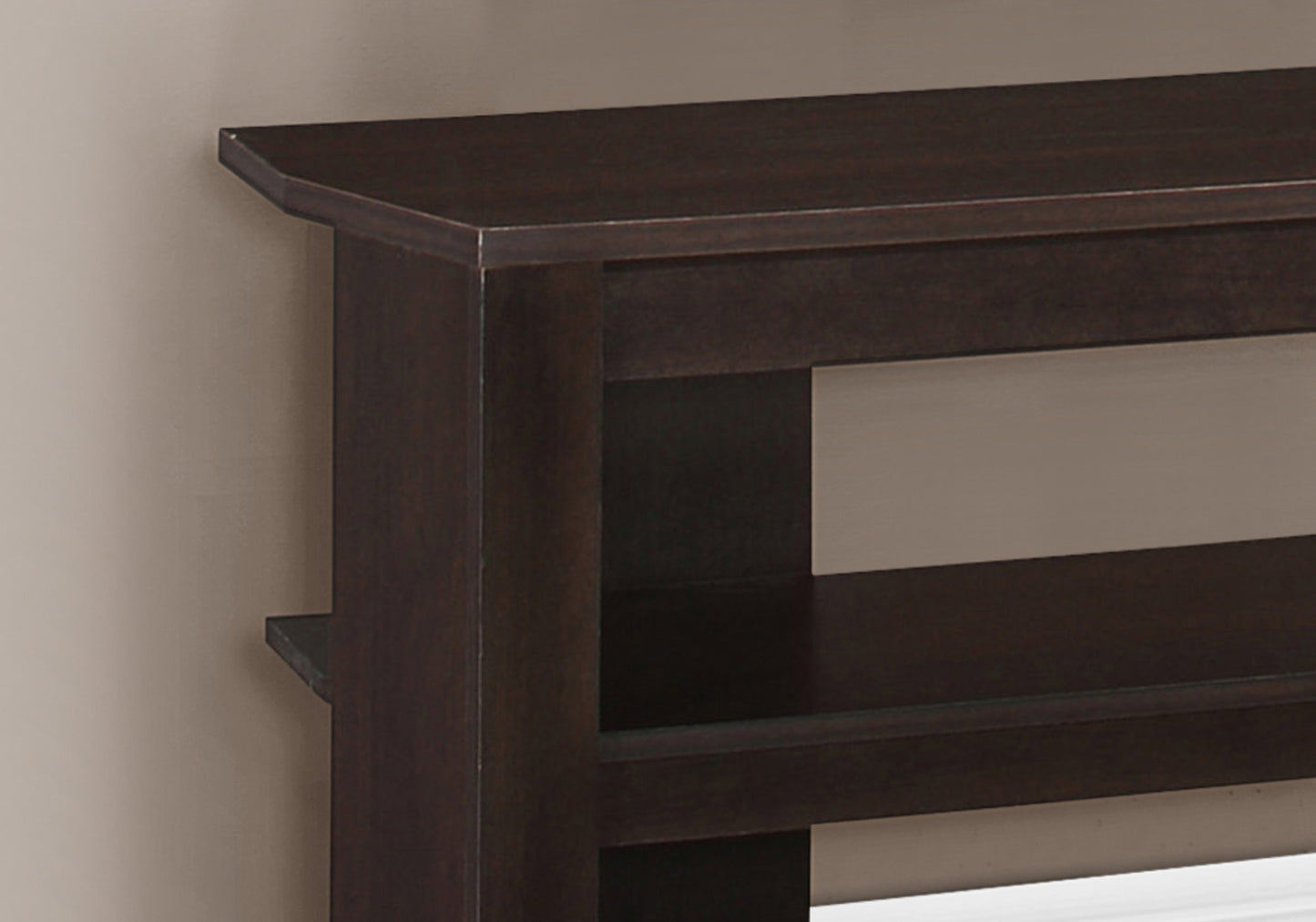 15.5" X 42" X 19.75" Grey Particle Board Laminate TV Stand
