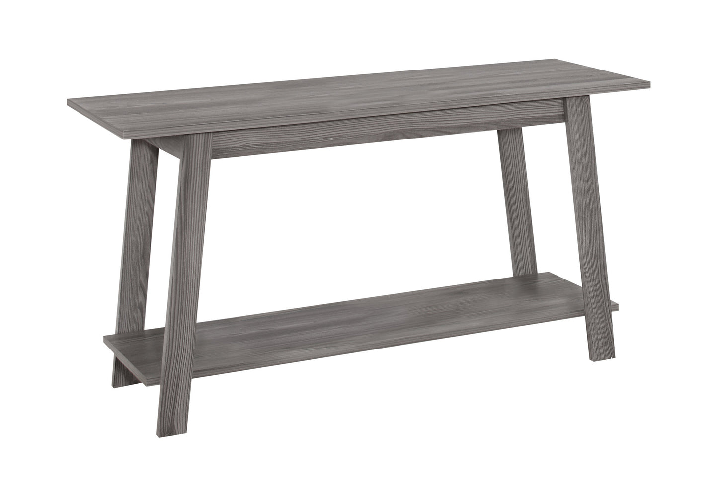 15.75" X 42" X 22.5" Dark Taupe Particle Board Laminate TV Stand